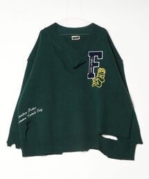 PRESTIGE APPAREL BIG SILHOUETTE DAMAGED LOGO KNIT
