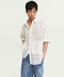 FROM ARLES（フロムアルル）の「ボヘミアンヴィンテージレース半袖シャツ（シャツ/ブラウス）」
