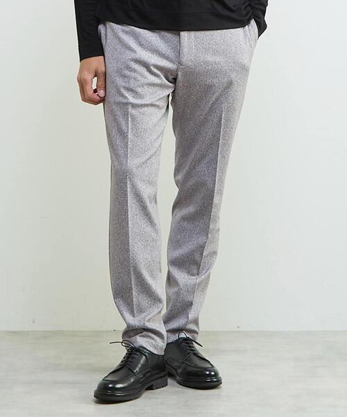 MEN'S MELROSE(メンズメルローズ)の「プリントテックジャージテーパードコンフォートパンツ(セットアップ可)(スラックス・メンズ・ライトグレー/ネイビー・2/4/3/5)」の14枚目の写真