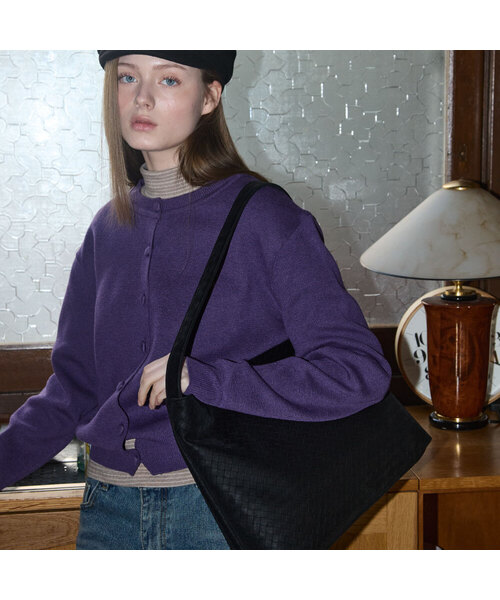 ANOETIC(アノエティック)の「ANC WEAVING MESH BAG_7COLOR(ショルダーバッグ・レディース・ブラック/ダークブラウン/キャメル/バーガンディー/ブラウン/ブラック系その他/アイボリー・FREE)」の3枚目の写真