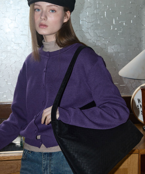 ANOETIC(アノエティック)の「ANC WEAVING MESH BAG_7COLOR(ショルダーバッグ・レディース・ブラック/ダークブラウン/キャメル/バーガンディー/ブラウン/ブラック系その他/アイボリー・FREE)」の12枚目の写真