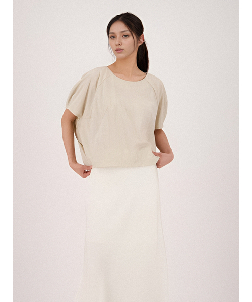 ACUD(アクド)の「Round Neck Raglan Blouse _Beige(シャツ/ブラウス・レディース・ベージュ・FREE)」の3枚目の写真