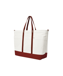 ANGLAN（アングラン）の「Around Canvas Big Tote Bag - Burgundy（トートバッグ）」