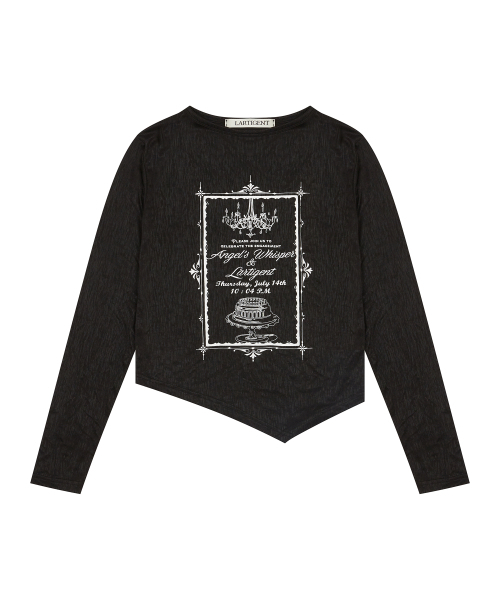 LARTIGENT(ラーティゼン)の「L13 INVITATION LONG SLEEVE(BLACK)(Tシャツ/カットソー・レディース・その他・FREE)」の1枚目の写真