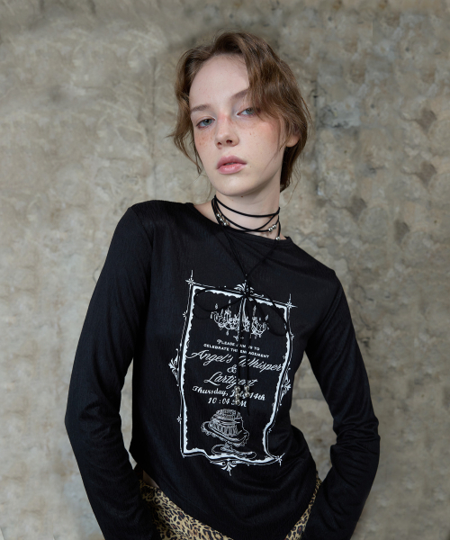 LARTIGENT(ラーティゼン)の「L13 INVITATION LONG SLEEVE(BLACK)(Tシャツ/カットソー・レディース・その他・FREE)」の2枚目の写真