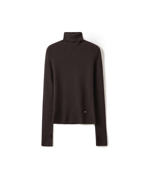 COSTUME O’CLOCK(コスチュームオクロック)の「スリムタートルネックリブニット8COLOR COWKT006(ニット/セーター・レディース・ブラック/グレー/アイボリー/モカ/オートミール/チャコール/ライトブラウン/バーガンディー・F)」の5枚目の写真