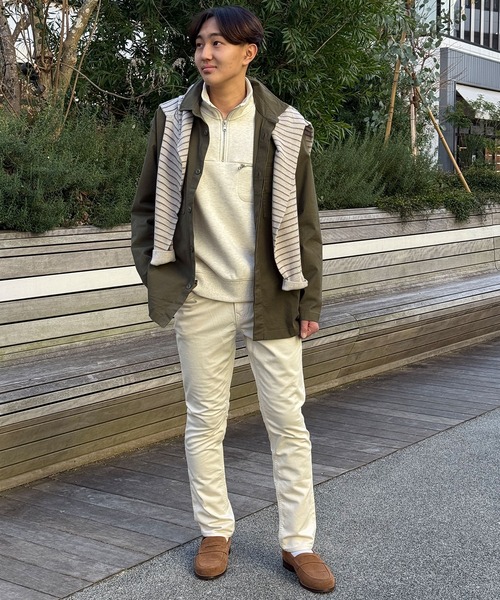 BANANA REPUBLIC FACTORY STORE(バナナリパブリック ファクトリーストア)の「BANANA REPUBLIC FACTORY STORE ウィークエンダー ハーフジップ スウェットシャツ(スウェット・メンズ・ナチュラル/ブラウン・S/M/L/XL)」の6枚目の写真