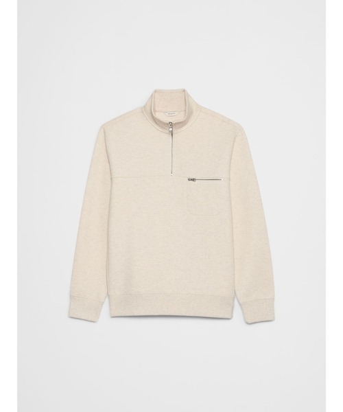 BANANA REPUBLIC FACTORY STORE(バナナリパブリック ファクトリーストア)の「BANANA REPUBLIC FACTORY STORE ウィークエンダー ハーフジップ スウェットシャツ(スウェット・メンズ・ナチュラル/ブラウン・S/M/L/XL)」の7枚目の写真