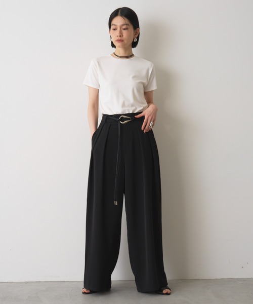 AIC.(エーアイシー)の「ベーシックコンパクトTシャツ/接触冷感/抗菌防臭/UVカット(Tシャツ/カットソー・レディース・オフホワイト/ブラック/チャコールグレー・FREE)」の15枚目の写真