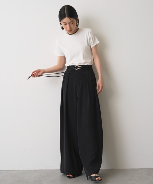 AIC.(エーアイシー)の「ベーシックコンパクトTシャツ/接触冷感/抗菌防臭/UVカット(Tシャツ/カットソー・レディース・オフホワイト/ブラック/チャコールグレー・FREE)」の17枚目の写真