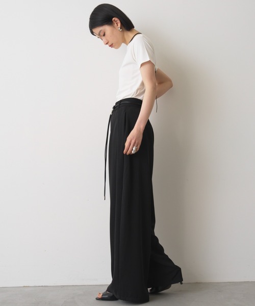 AIC.(エーアイシー)の「ベーシックコンパクトTシャツ/接触冷感/抗菌防臭/UVカット(Tシャツ/カットソー・レディース・オフホワイト/ブラック/チャコールグレー・FREE)」の18枚目の写真