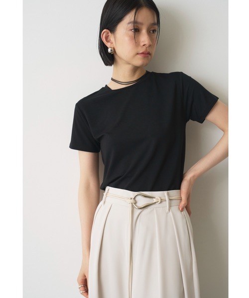 AIC.(エーアイシー)の「ベーシックコンパクトTシャツ/接触冷感/抗菌防臭/UVカット(Tシャツ/カットソー・レディース・オフホワイト/ブラック/チャコールグレー・FREE)」の20枚目の写真