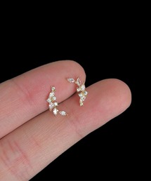 YU-KA:リーフモチーフミニピアス leaf motif mini pierce