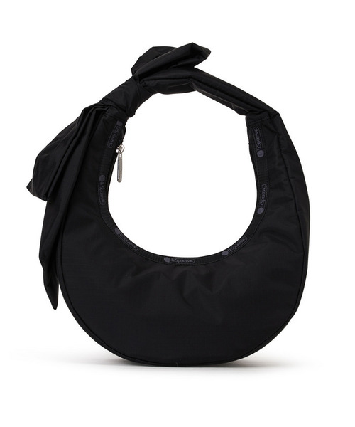 LeSportsac（レスポートサック）の「BOW CRESCENT SHOULDER ブラックボウズ（ショルダーバッグ・レディース・ブラック・FREE）」の4枚目の写真