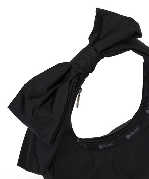 LeSportsac（レスポートサック）の「BOW CRESCENT SHOULDER ブラックボウズ（ショルダーバッグ・レディース・ブラック・FREE）」の7枚目の写真