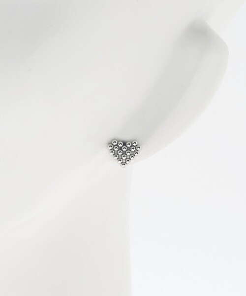 CITEN（シテン）の「＜CITEN＞ステンレスボールハートピアス（ピアス（両耳用）・レディース・シルバー/ゴールド・FREE）」の8枚目の写真