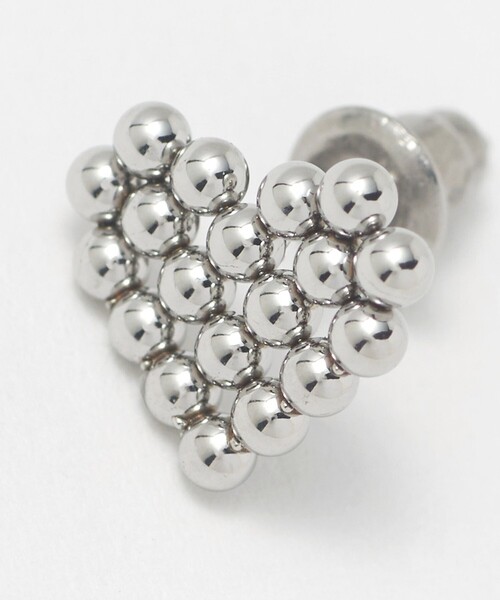 CITEN（シテン）の「＜CITEN＞ステンレスボールハートピアス（ピアス（両耳用）・レディース・シルバー/ゴールド・FREE）」の10枚目の写真