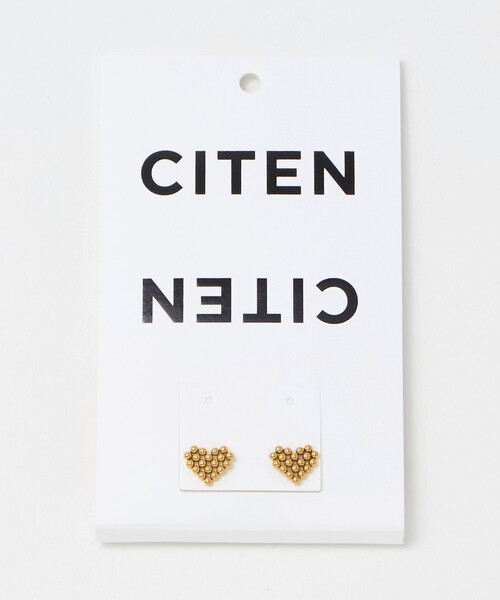CITEN（シテン）の「＜CITEN＞ステンレスボールハートピアス（ピアス（両耳用）・レディース・シルバー/ゴールド・FREE）」の11枚目の写真