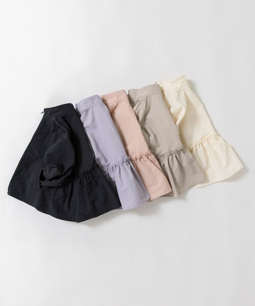 DRC branshes(ディーアールシーブランシェス)の「【撥水加工/WEB限定/DRC】Aラインシルエットナイロンジャケット(ナイロンジャケット・キッズ・グレイッシュベージュ/ピンク/アイボリー/ブラック/ラベンダー・110/100/130/140/150/120)」の10枚目の写真