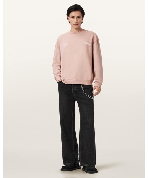 ALLSAINTS(オールセインツ)の「EMBLEM CREW NECK COTTON SWEATSHIRT | EMBLEM クルー ネック スウェットシャツ(スウェット・メンズ・ピンク系その他・S/M/L/XS)」の5枚目の写真