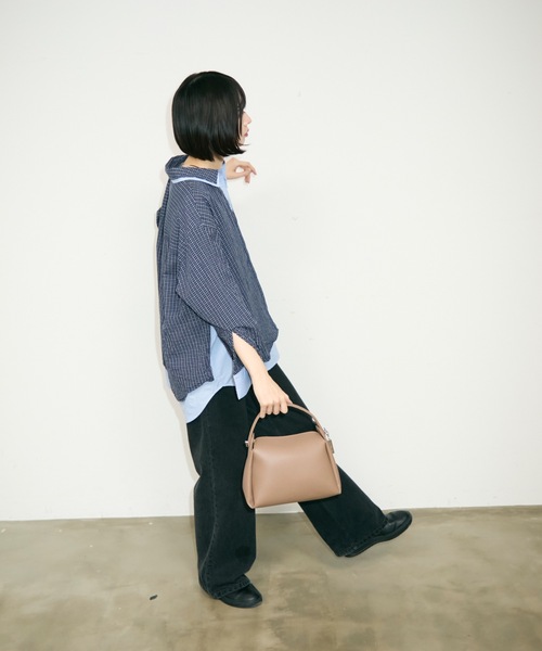 TONER（トナー）の「ソフトレザーミニハンドバッグ/ワンハンドルバッグ/ロゴプレート付き（ハンドバッグ・レディース・ダークブラウン/ブラック/ホワイト/シルバー/レッド/ブラウン・FREE）」の20枚目の写真