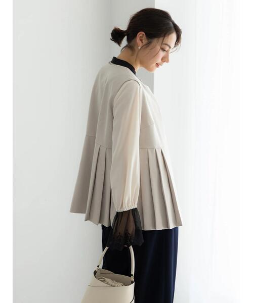 Te chichi（テチチ）の「【セレモニーアイテム】サイドプリーツペプラムジレ（セットアップ可）（ベスト・レディース・ネイビー/ベージュ・F）」の9枚目の写真