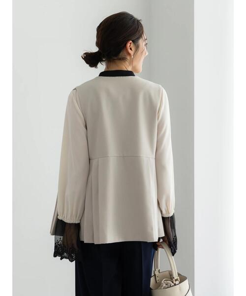 Te chichi（テチチ）の「【セレモニーアイテム】サイドプリーツペプラムジレ（セットアップ可）（ベスト・レディース・ネイビー/ベージュ・F）」の10枚目の写真