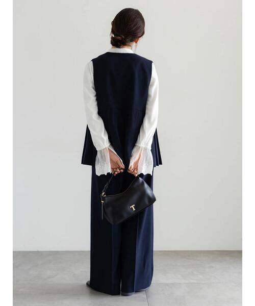 Te chichi（テチチ）の「【セレモニーアイテム】サイドプリーツペプラムジレ（セットアップ可）（ベスト・レディース・ネイビー/ベージュ・F）」の16枚目の写真