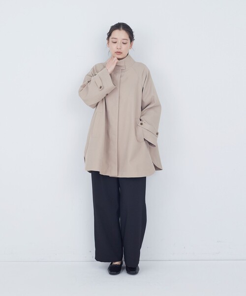 ADIEU TRISTESSE(アデュートリステス)の「Aラインハーフコート(その他アウター・レディース・ベージュ/ネイビー・38)」の13枚目の写真