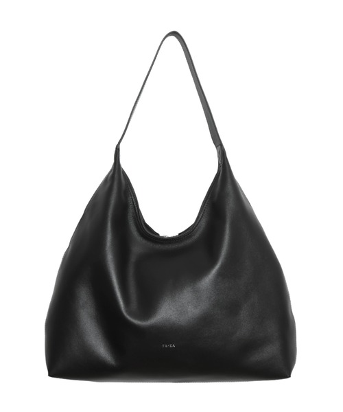 YArKA（ヤーカ）の「【YArKA/ヤーカ】real leather round design one handle big bag [wam10] / リアルレザーワンハンドルデザインビッグバッグ（トートバッグ・レディース・ブラック・FREE）」の5枚目の写真