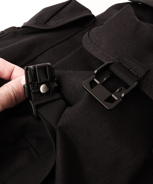 BAICYCLON by Bagjack（バイシクロン バイ バグジャック）の「【BAICYCLON by bagjack】《15インチ対応》コーデュラナイロン DRAWSTRING BACKPACK（NCL-04）（バックパック/リュック・メンズ・ブラック・FREE）」の18枚目の写真