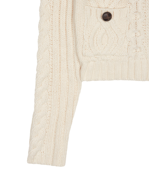LARTIGENT(ラーティゼン)の「L20 BUTTER POCKET KNIT ZIP-UP(IVORY)(ニット/セーター・レディース・その他・FREE)」の4枚目の写真