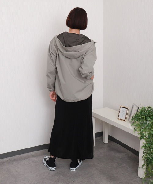 libelle more（リベル モア）の「【撥水加工】防風フード付きブルゾン（ブルゾン・レディース・アイボリー/グレイッシュベージュ/オリーブ/ブラック/ピンク・M/L）」の14枚目の写真