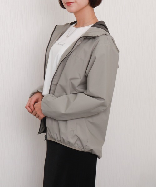 libelle more（リベル モア）の「【撥水加工】防風フード付きブルゾン（ブルゾン・レディース・アイボリー/グレイッシュベージュ/オリーブ/ブラック/ピンク・M/L）」の16枚目の写真