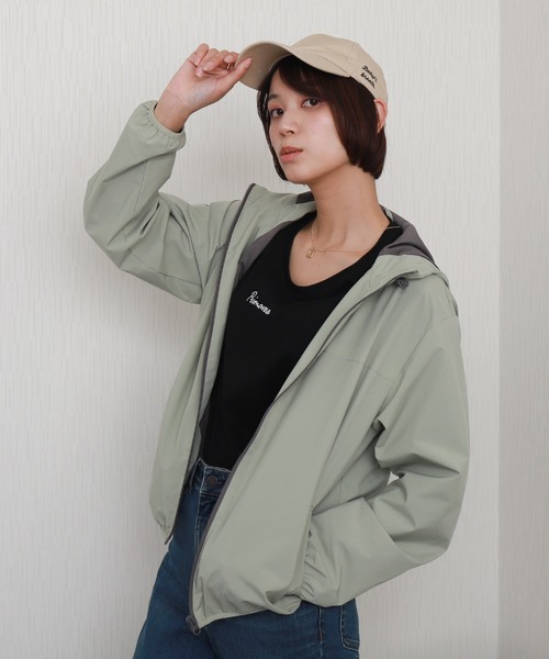 libelle more（リベル モア）の「【撥水加工】防風フード付きブルゾン（ブルゾン・レディース・アイボリー/グレイッシュベージュ/オリーブ/ブラック/ピンク・M/L）」の22枚目の写真