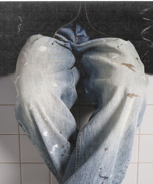 PULP/417EDIFICE（パルプフォーワンセブンエディフィス）の「NO MAINTENANCE / ノーメンテナンス BAGGY JAPANESE DENIM EX（デニムパンツ・メンズ・ブルー系その他・32/30/28）」の16枚目の写真