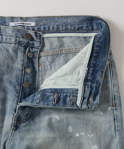 PULP/417EDIFICE（パルプフォーワンセブンエディフィス）の「NO MAINTENANCE / ノーメンテナンス BAGGY JAPANESE DENIM EX（デニムパンツ・メンズ・ブルー系その他・32/30/28）」の2枚目の写真