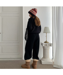[SET] Loose Fit Hoodie+Pants Knit Set-up (4colors)