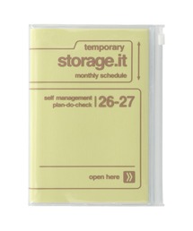 MARK'S（マークス）の「マークス 手帳 2026 スケジュール帳 2026年3月始まり 月間ブロック B6変型 ストレージイット/テクスチャー（手帳/メモ帳）」