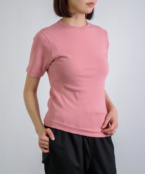 gicipi（ジチピ）の「[gicipi] CRISTALLO/2513P クルーネック Tシャツ（Tシャツ/カットソー・レディース・ピンク・1）」の2枚目の写真