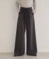 SOYEN（ソイエン）の「ダブルドロストワイドパンツ/セットアップ可　イージースラックス　ピンストライプ　無地（スラックス・F）」