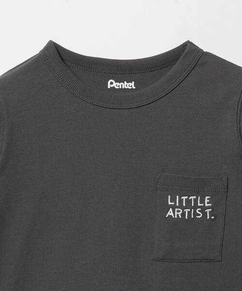 green label relaxing（グリーンレーベルリラクシング）の「＜Pentel＞ロングスリーブTシャツ（ダークグレー） / キッズ 100cm-130cm（Tシャツ/カットソー・キッズ・ダークグレー・100cm/120cm/110cm/130cm）」の8枚目の写真