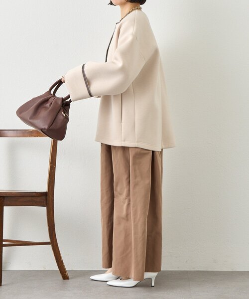 Jena espace merveilleux（ジェナ　エスパスメルヴェイユ）の「テープラインダンボールジャケット（その他アウター・レディース・ブラック/ベージュ系その他/ベージュ・FREE）」の15枚目の写真