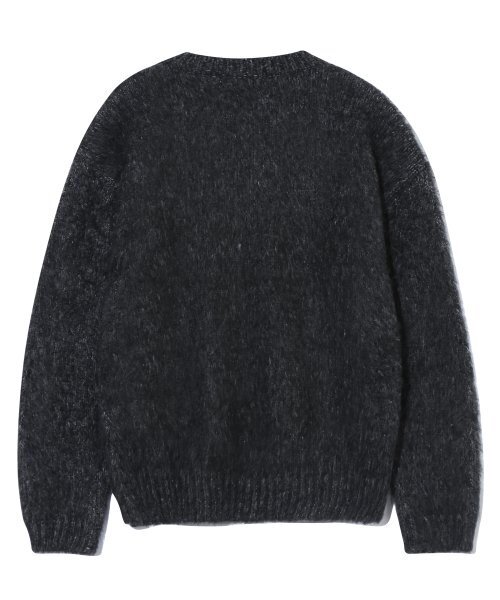 BASEMOMENT(ベースモーメント)の「バルキーブラシクルーネックニットチャコール(ニット/セーター・メンズ・その他・MEDIUM/LARGE)」の2枚目の写真