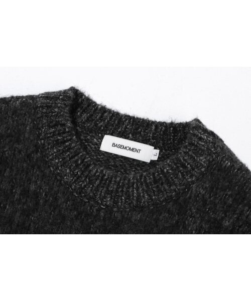 BASEMOMENT(ベースモーメント)の「バルキーブラシクルーネックニットチャコール(ニット/セーター・メンズ・その他・MEDIUM/LARGE)」の7枚目の写真