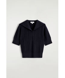 COS（コス）の「セーラーカラー ウールポロトップ（ポロシャツ）」