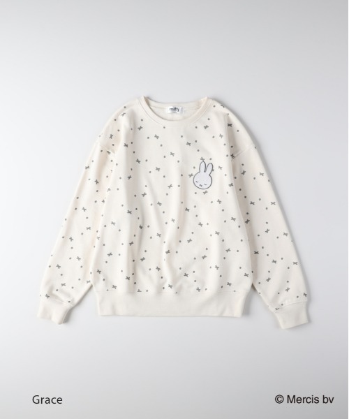 Right-on(ライトオン)の「miffy ルームウェアセット (かわいい / リラックス / ストレッチ / おしゃれ)(ルームウェア/パジャマ・レディース・ピンク/ネイビー×ホワイト・M/L)」の4枚目の写真