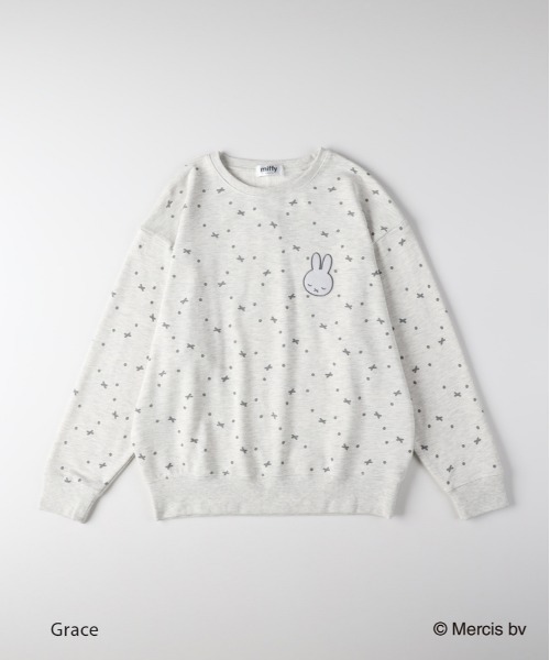 Right-on(ライトオン)の「miffy ルームウェアセット (かわいい / リラックス / ストレッチ / おしゃれ)(ルームウェア/パジャマ・レディース・ピンク/ネイビー×ホワイト・M/L)」の7枚目の写真