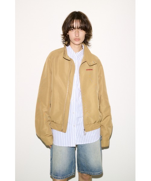 SLY（スライ）の「ESQWE HARRINGTON JKTHROW エスクェハリントンジャケット 春服（ブルゾン・レディース・ベージュ・FREE）」の10枚目の写真