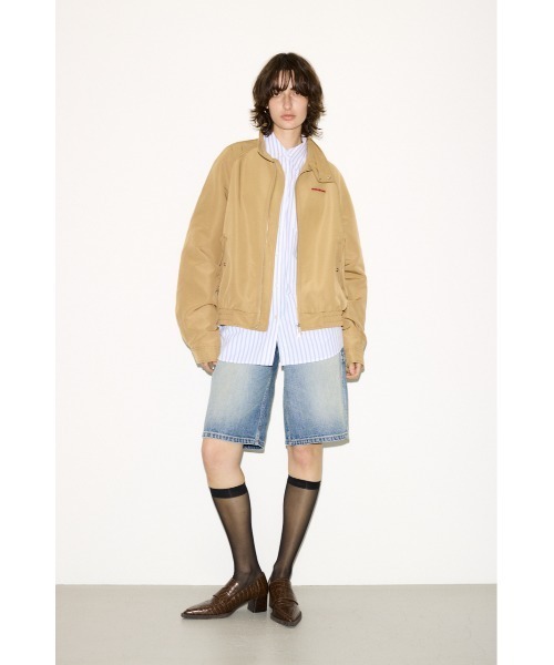 SLY（スライ）の「ESQWE HARRINGTON JKTHROW エスクェハリントンジャケット 春服（ブルゾン・レディース・ベージュ・FREE）」の2枚目の写真